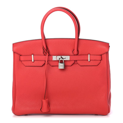 Hermes Taurillon Clemence Birkin 35 Rose Jaipur 1 of 9