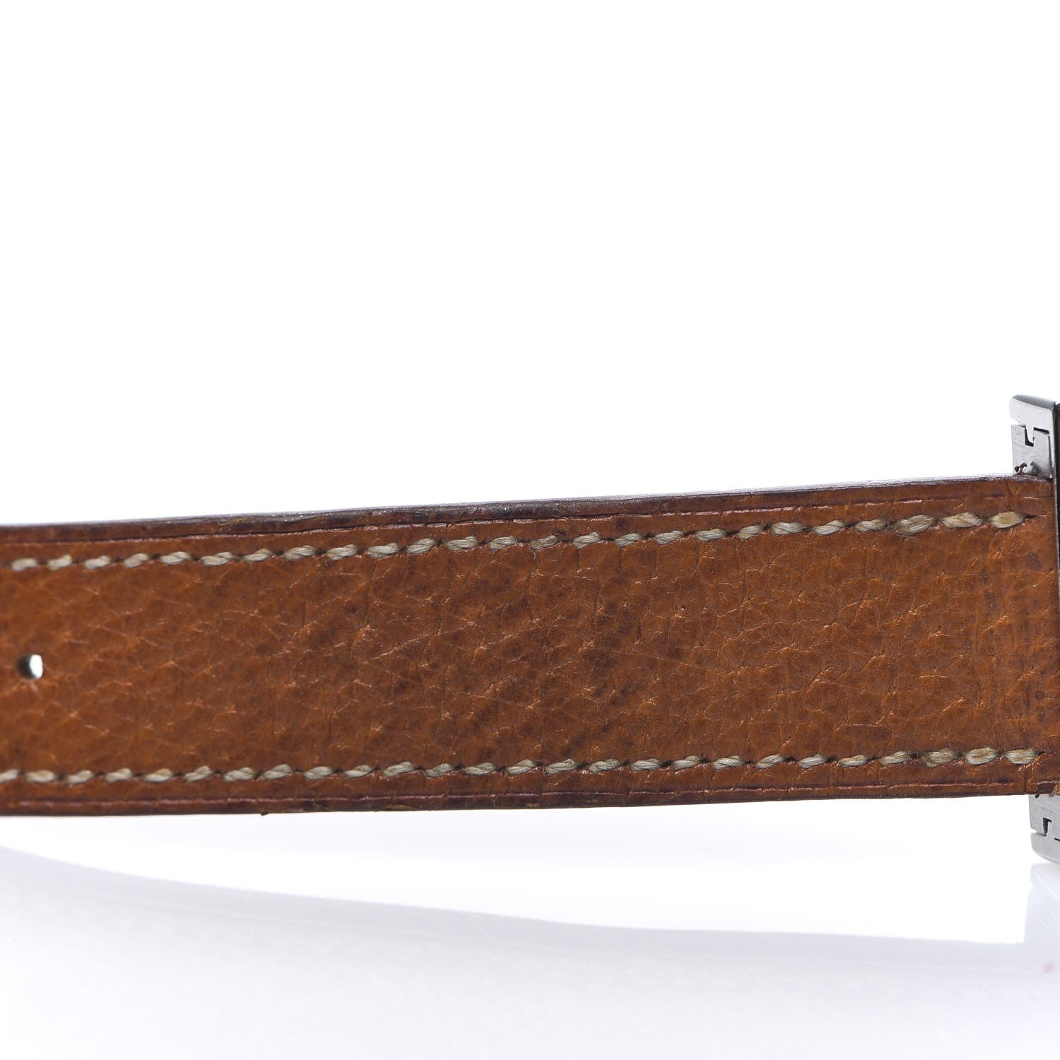 Hermes Stainless Steel Epsom 26mm Belt Quartz Watch Gold 8 of 11