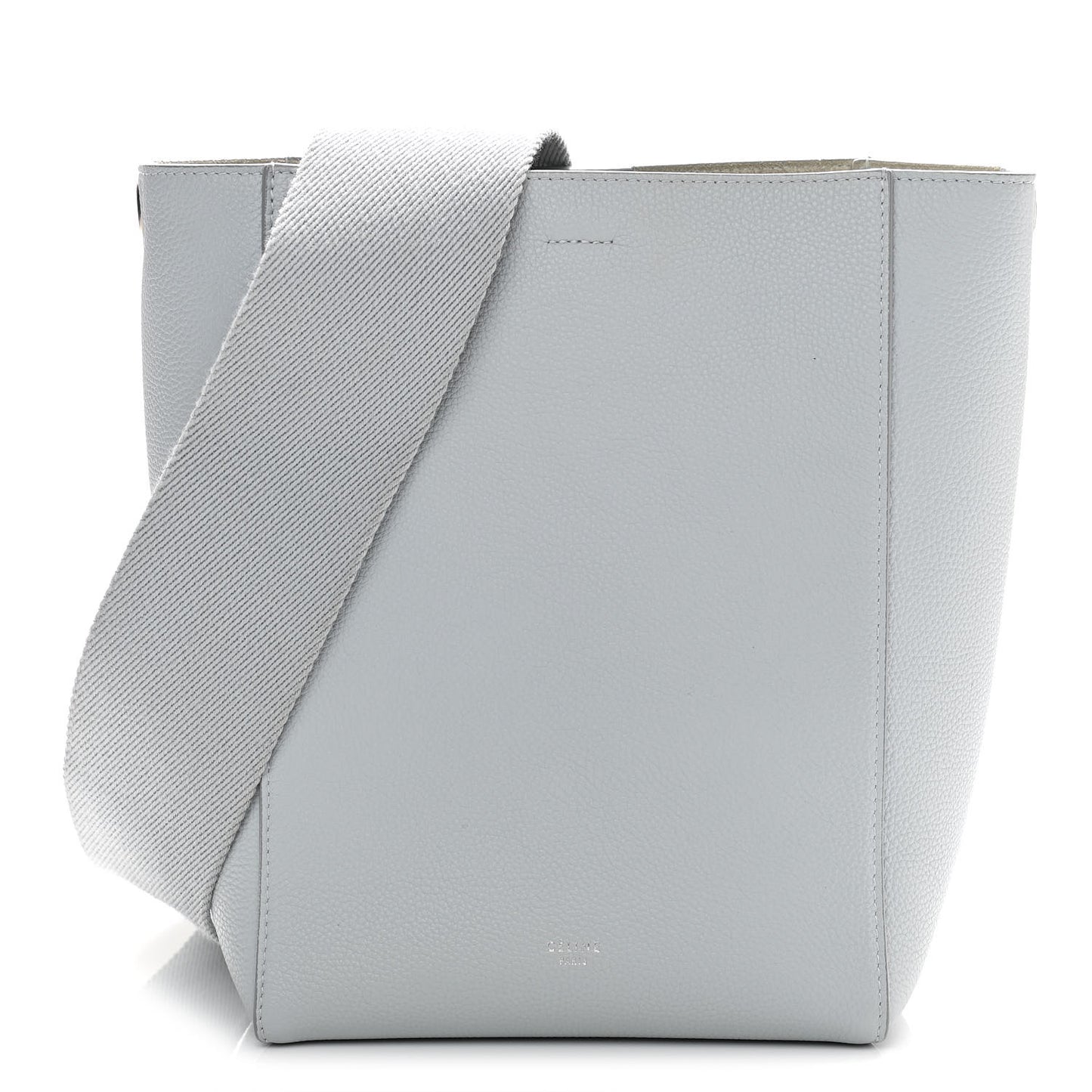 Soft Grained Calfskin Small Sangle Bucket Bag Storm