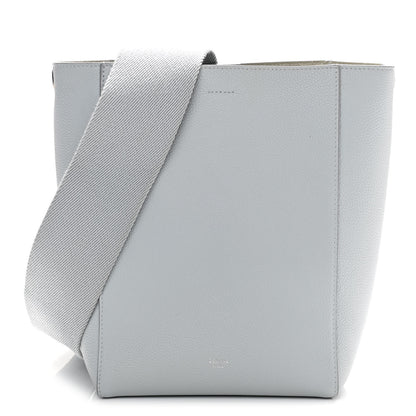 Celine Soft Grained Calfskin Small Sangle Bucket Bag Storm 1 of 10