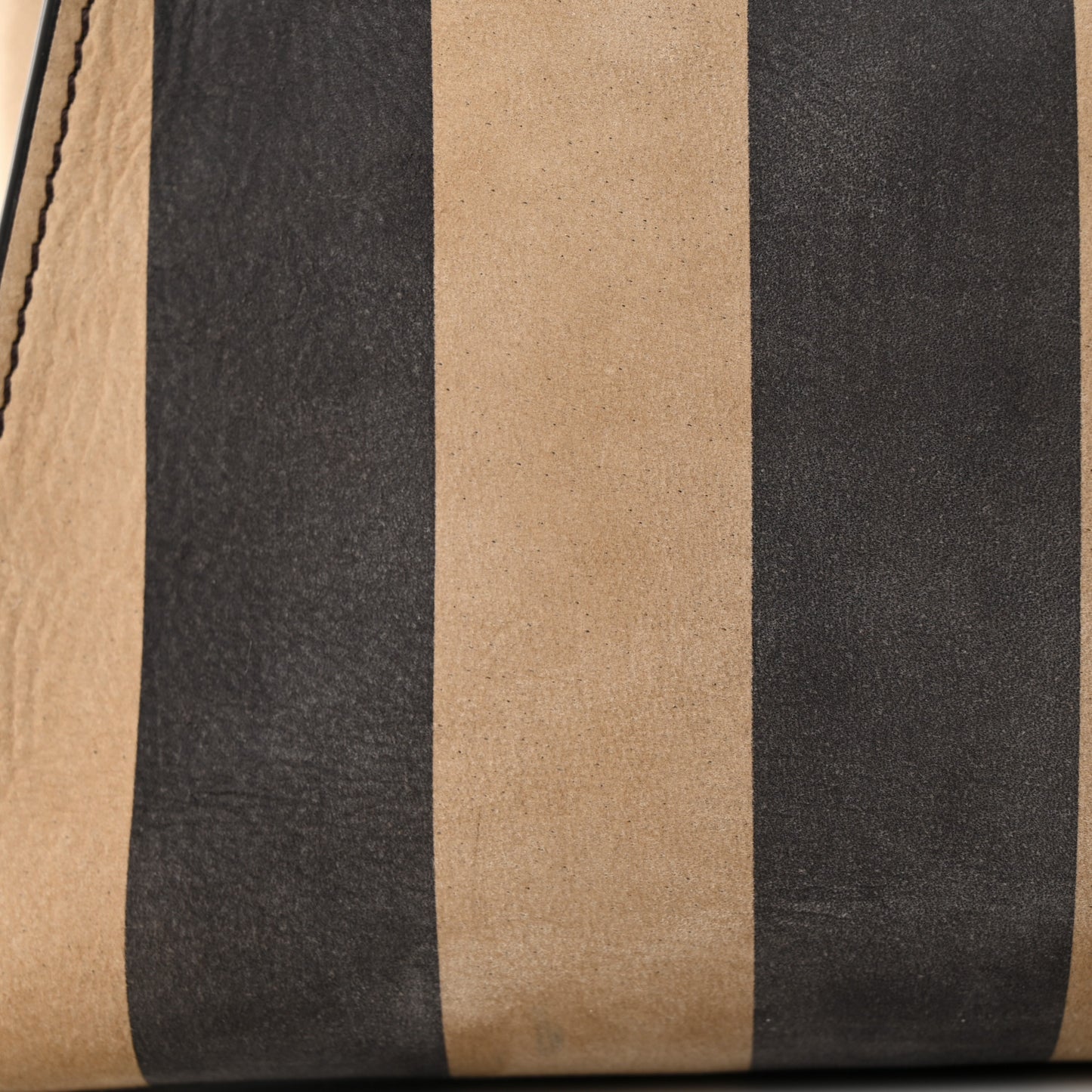 Vitello Nabuk Seta Pequin Medium Peekaboo Iconic Satchel Tobacco Moro Ebano
