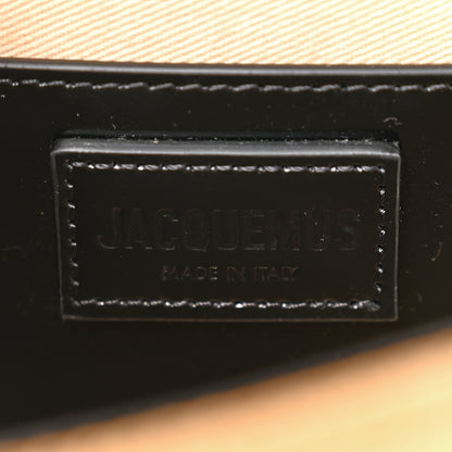 Jacquemus Raffia Smooth Calfskin Le Bambino Long Natural Black 6 of 9