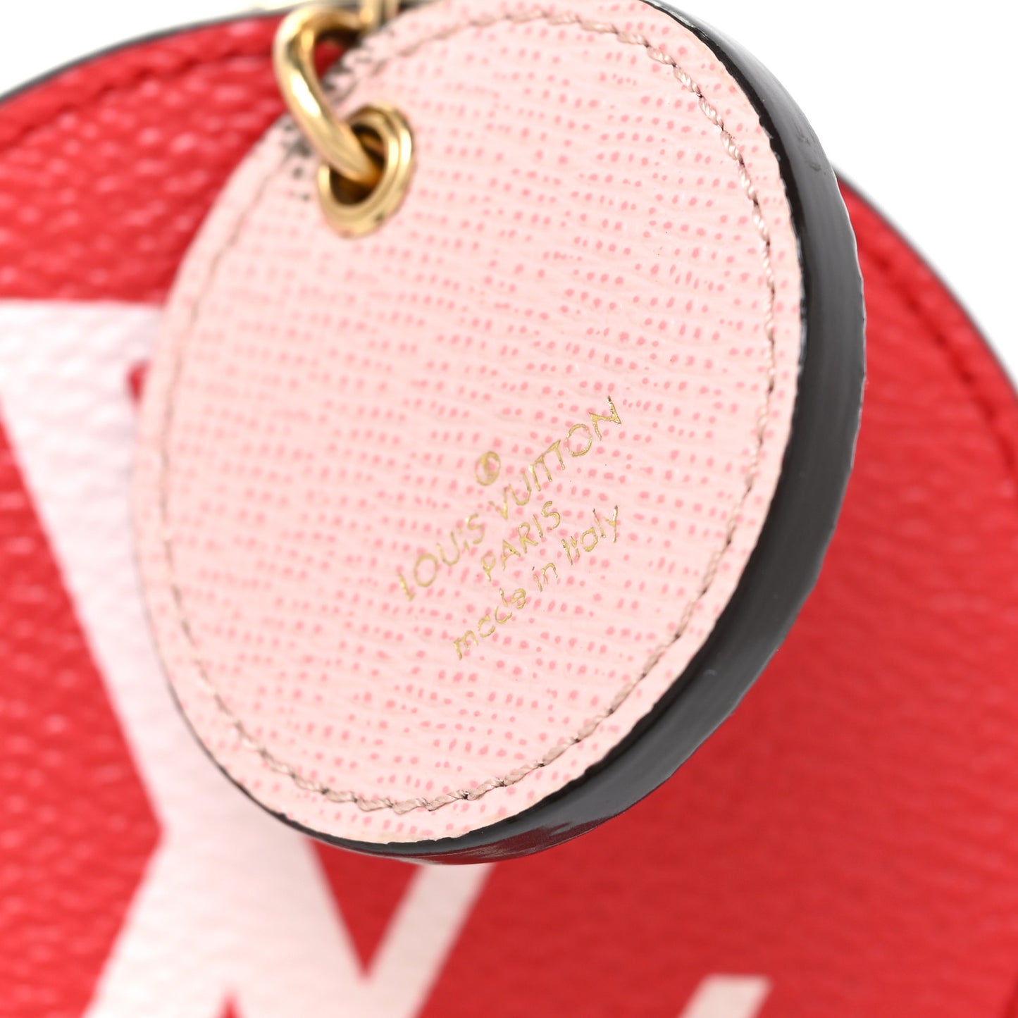 Monogram Giant Bag Charm Key Holder Rouge