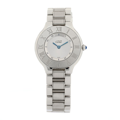 Cartier Stainless Steel 31mm Must De 21 Quartz Watch 1 of 5