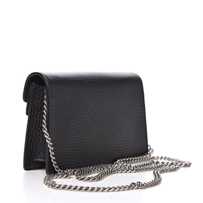 Gucci Calfskin Super Mini Dionysus Shoulder Bag Black 3 of 11