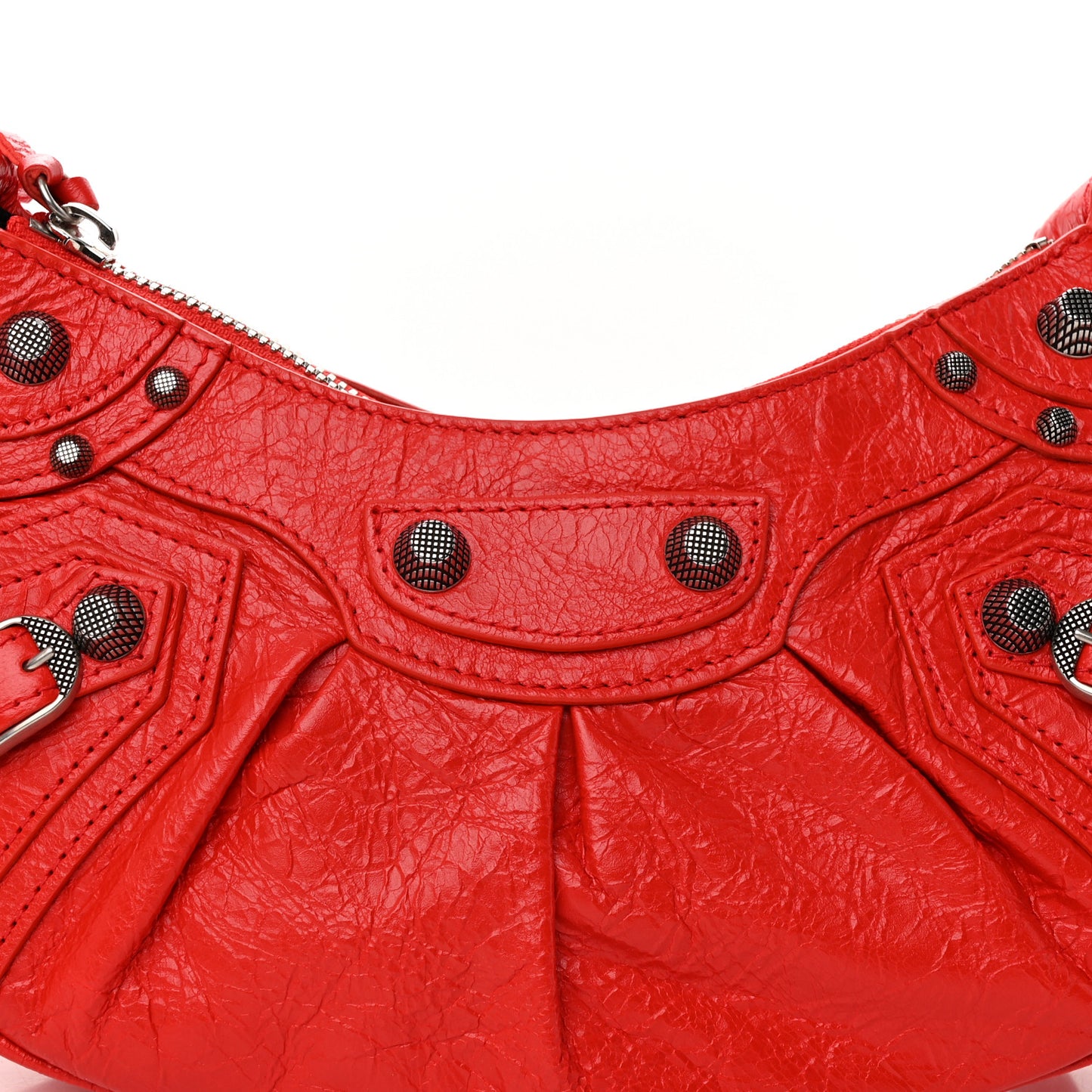 Agneau Arena Le Cagole Shoulder Bag XS Tomato Red