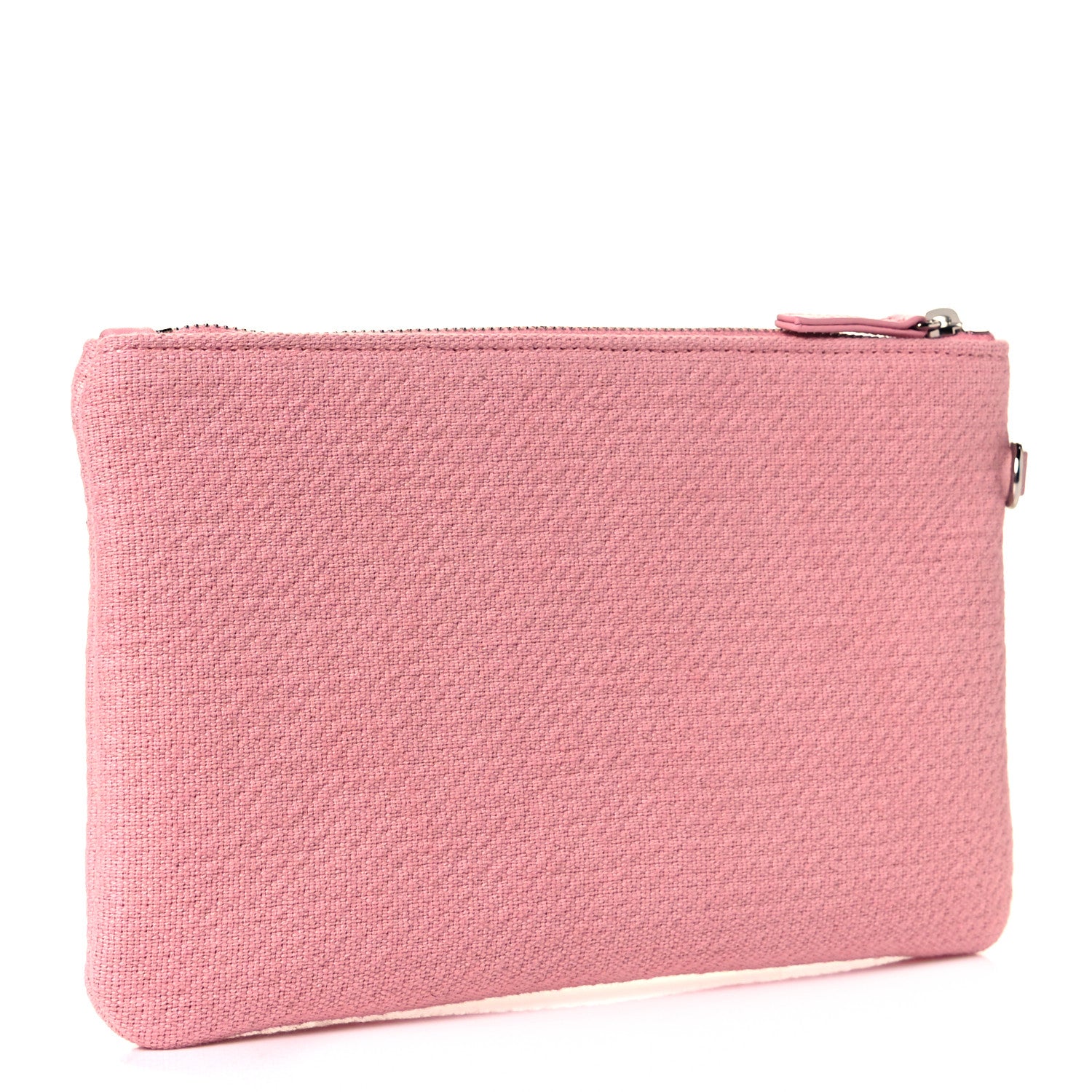 Chanel Mixed Fibers Small Deauville Pouch Pink 3 of 8