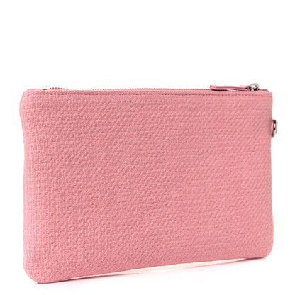 Chanel Mixed Fibers Small Deauville Pouch Pink 3 of 8