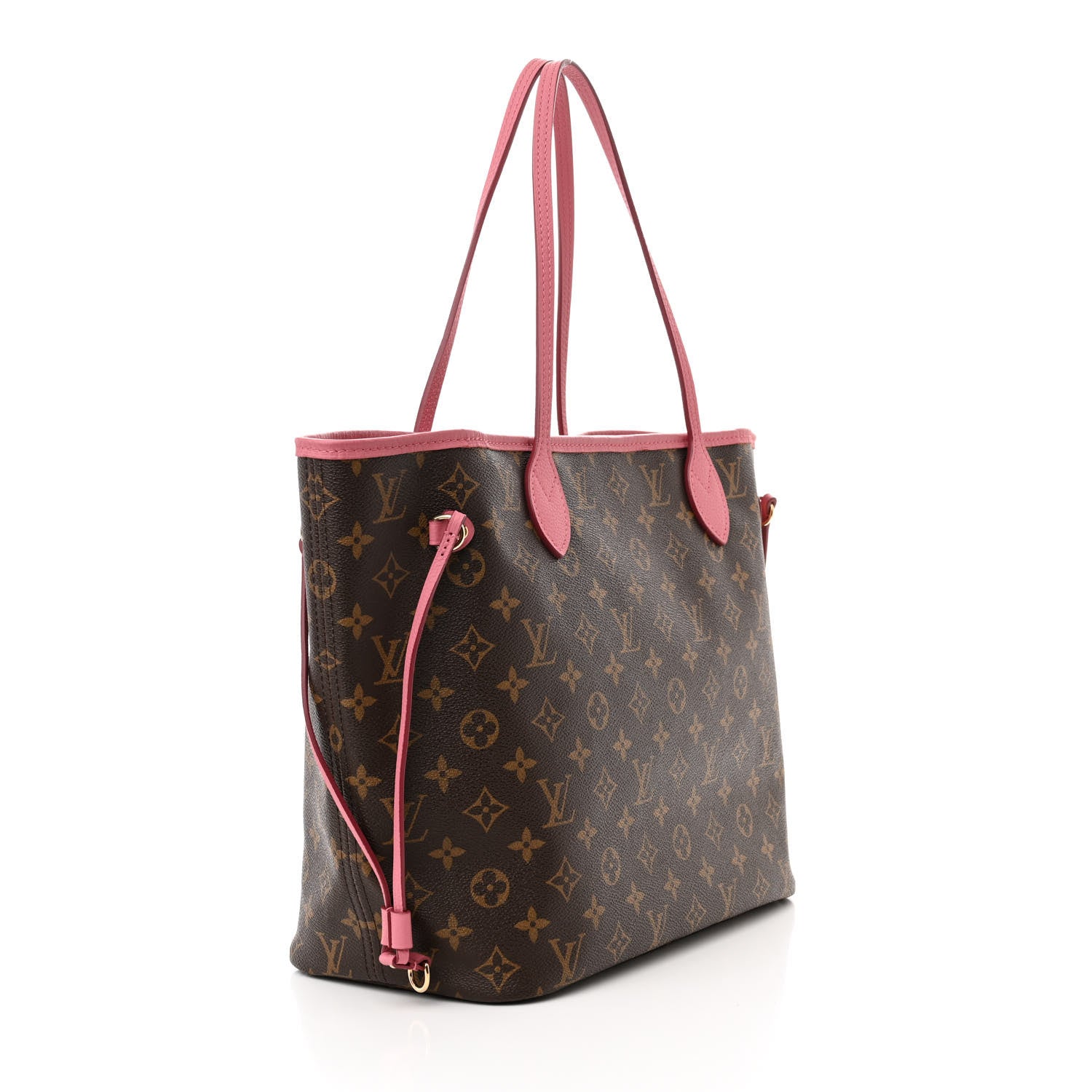 Louis Vuitton Monogram Articles de Voyage Ikat Neverfull MM Rose Velours 3 of 9