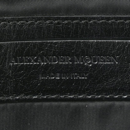 Alexander McQueen Calfskin Studded Skull Zipped Pouch Black 6 of 8