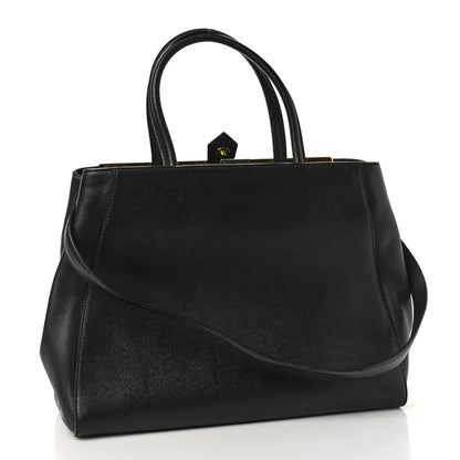 Fendi Vitello Elite Regular 2Jours Tote Black 3 of 13