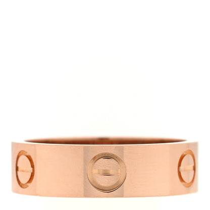 Cartier 18K Pink Gold 5.5mm LOVE Ring 54 6.75 3 of 4