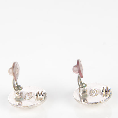 Chanel CC Clip On Earrings Silver 3 of 5