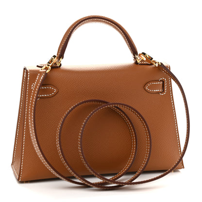 Hermes Epsom Mini Kelly Sellier 20 Gold 3 of 11