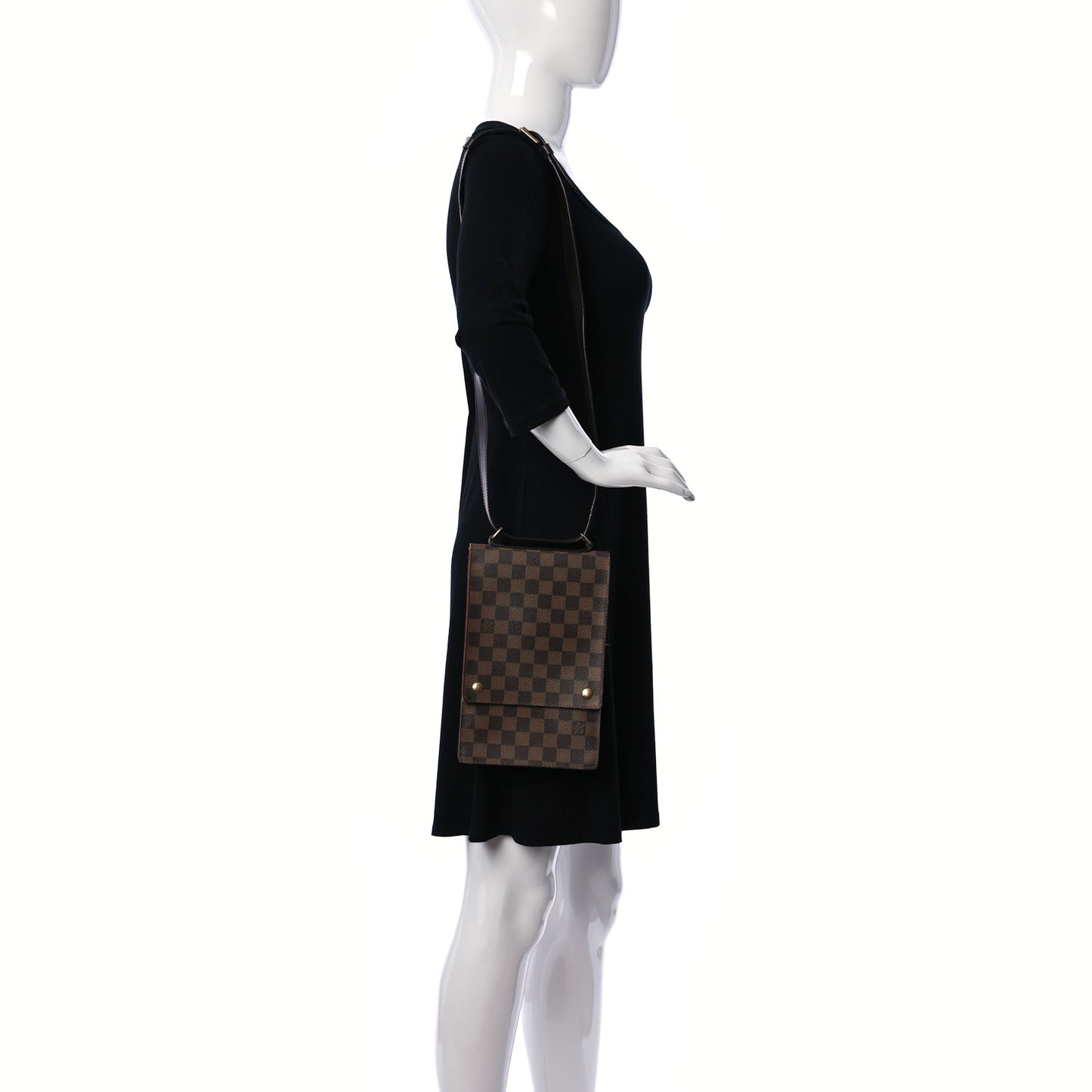 Damier Ebene Portobello Travel Shoulder Bag