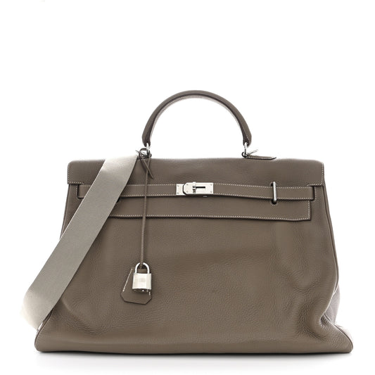 Taurillon Clemence Voyage Kelly 50 Etoupe