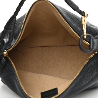 Bottega Veneta Cervo Deerskin Braided Shoulder Bag Black 5 of 9