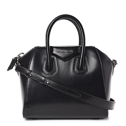 Givenchy Shiny Lord Calfskin Mini Antigona Black 1 of 9