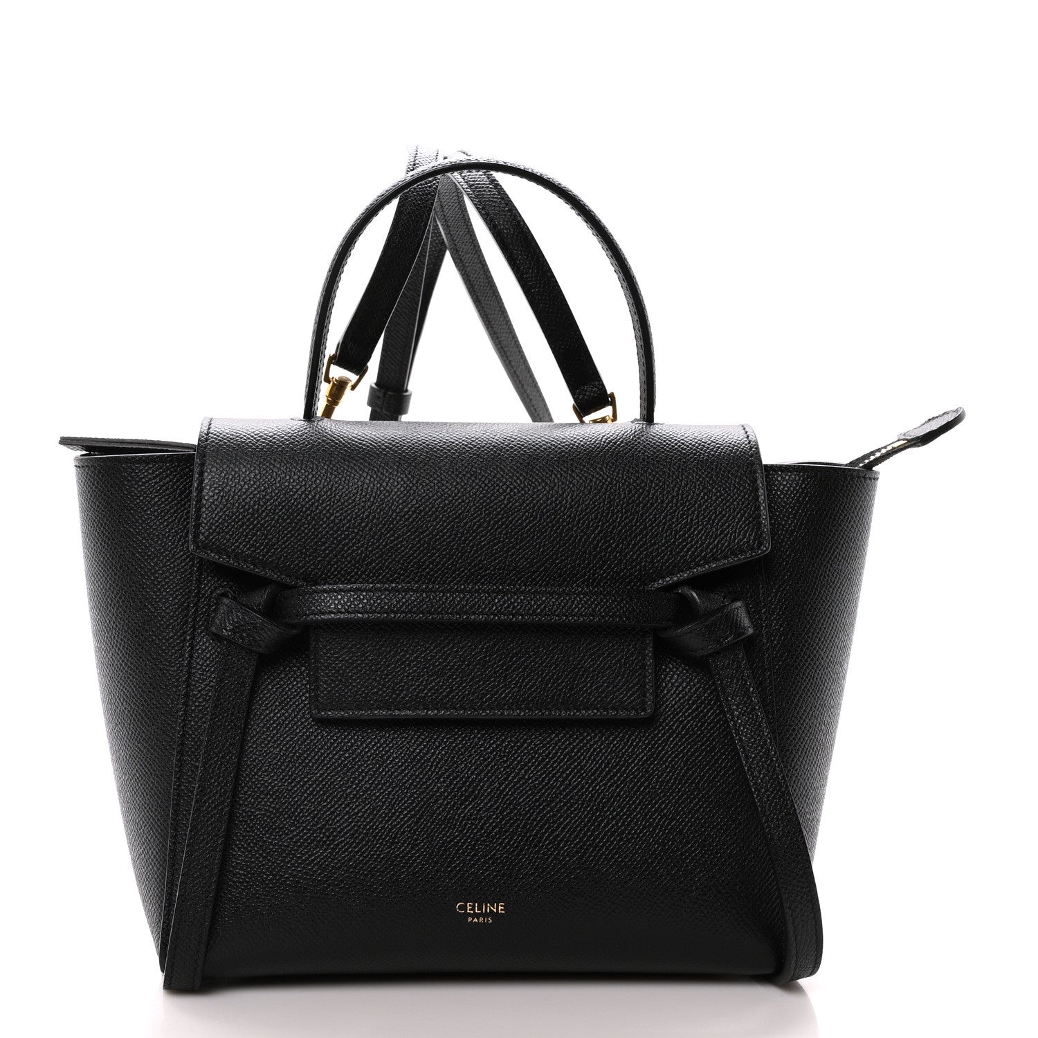 Celine Grained Calfskin Nano Belt Bag Black 1 of 9