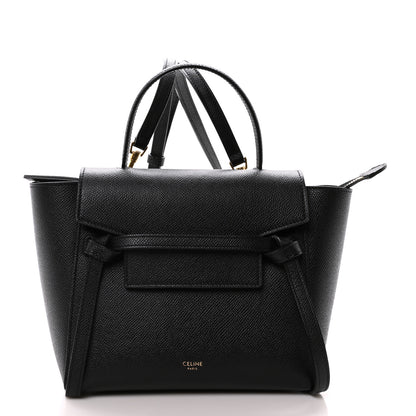 Celine Grained Calfskin Nano Belt Bag Black 1 of 9