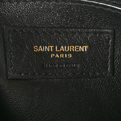 Saint Laurent Calfskin Y Quilted Monogram Small Loulou Chain Satchel Black 7 of 11