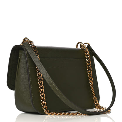 Louis Vuitton Grained Calfskin Lockme Chain Bag PM Kaki 2 of 10