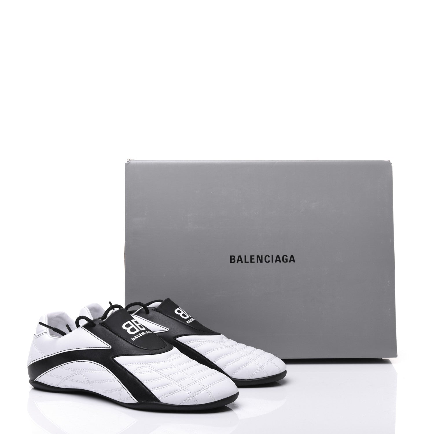 Balenciaga Polyurethane Womens Zen Sneakers 41 White Black 8 of 8