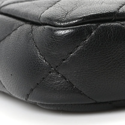 Chanel Lambskin Quilted Small Clutch With Chain Black 10 of 10