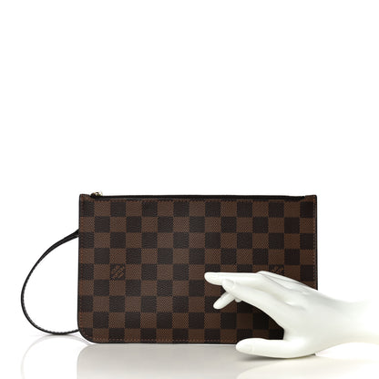 Louis Vuitton Damier Ebene Neverfull MM GM Pochette 2 of 9