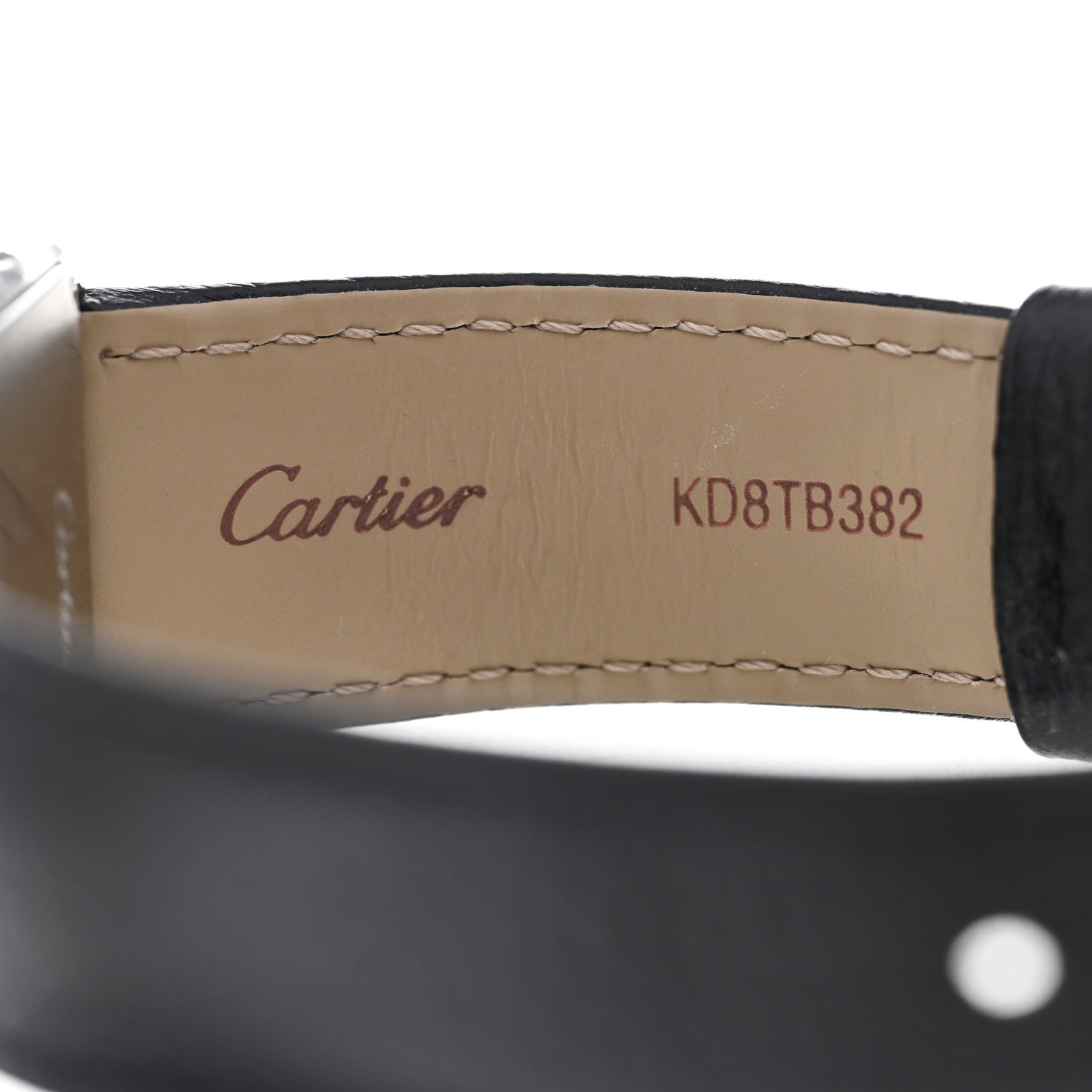 Cartier Stainless Steel Calfskin 25mm Must de Cartier Tank Quartz Watch 5 of 6