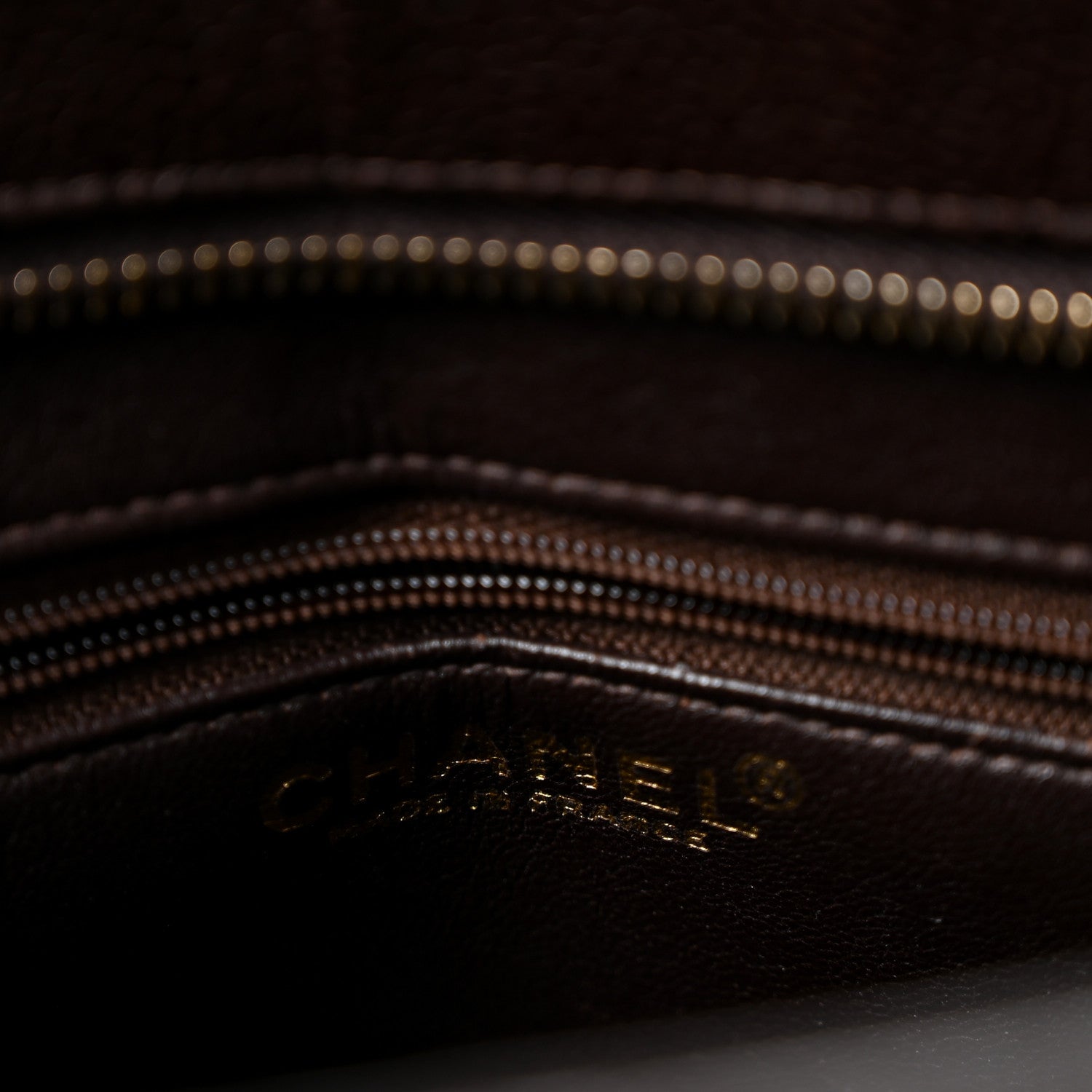 Chanel Caviar Quilted Medallion Tote Dark Brown 6 of 13