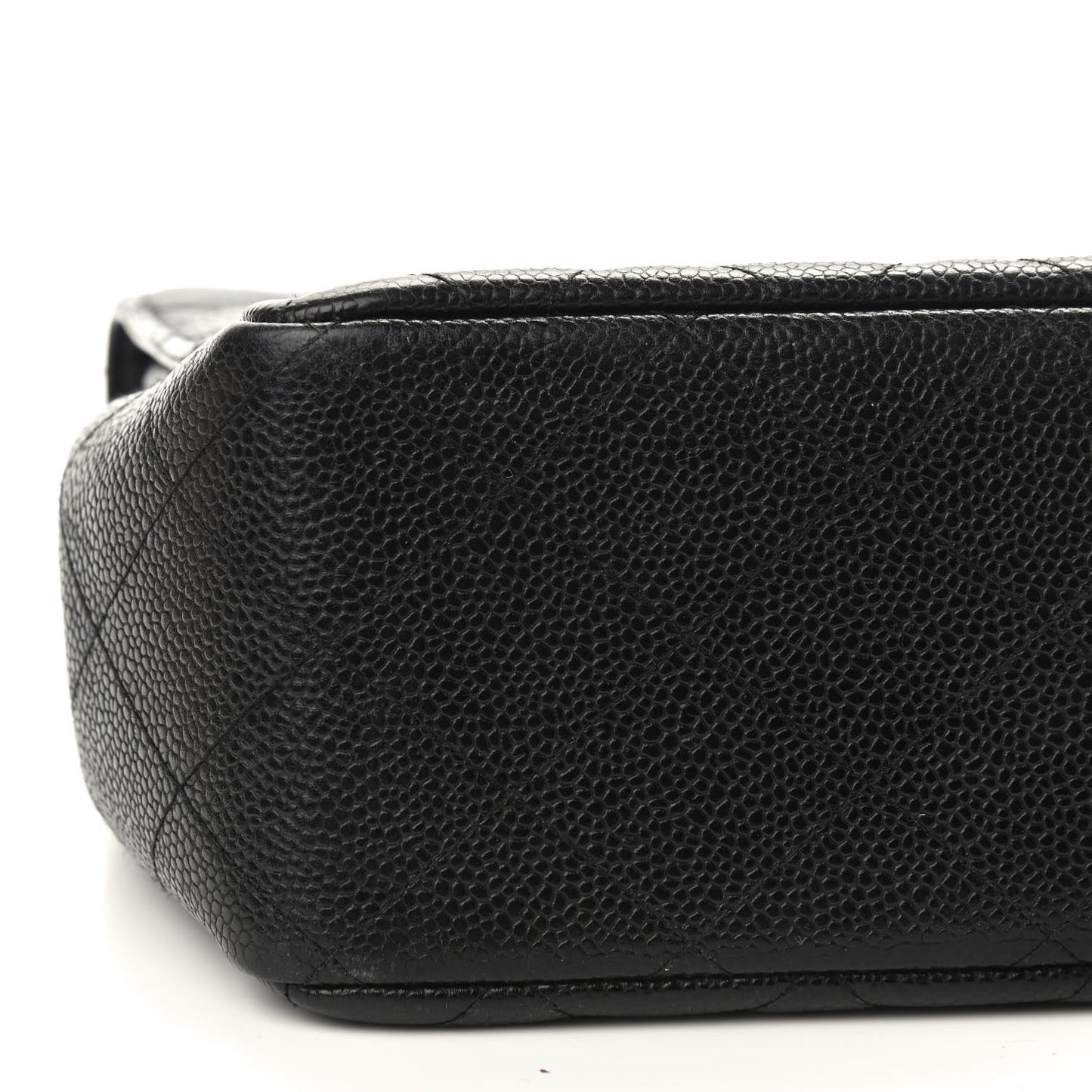 Caviar Quilted Jumbo Single Flap Black