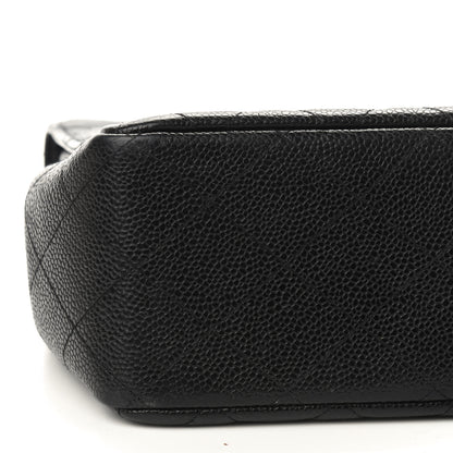Chanel Caviar Quilted Jumbo Single Flap Black 15 of 19