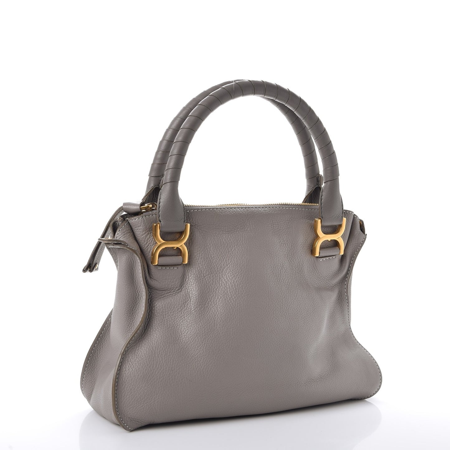 Calfskin Medium Marcie Satchel Cashmere Grey
