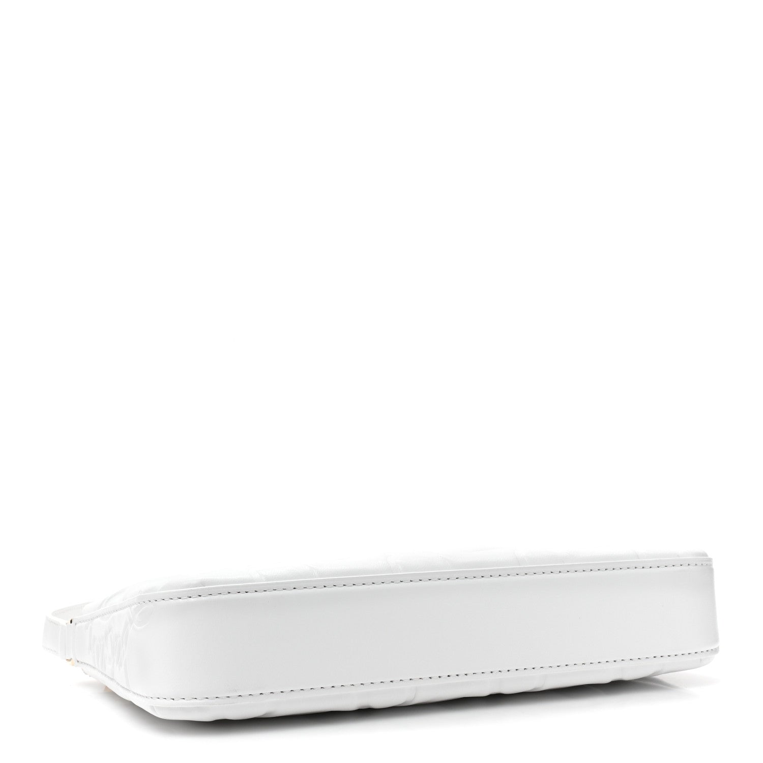 Christian Louboutin Lambskin Embossed Loubila Shoulder Bag White 4 of 9