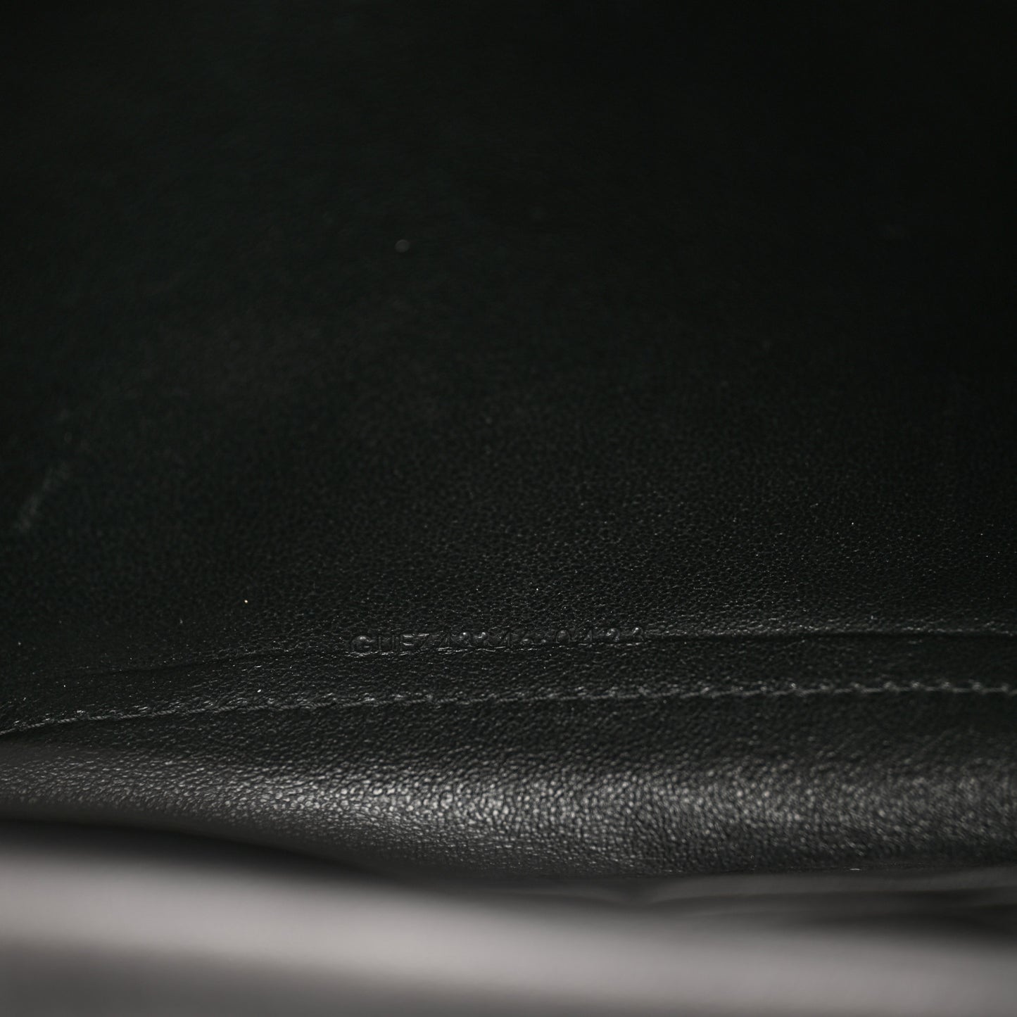 Lambskin Carre Quilted Cassandre Chain Wallet Black