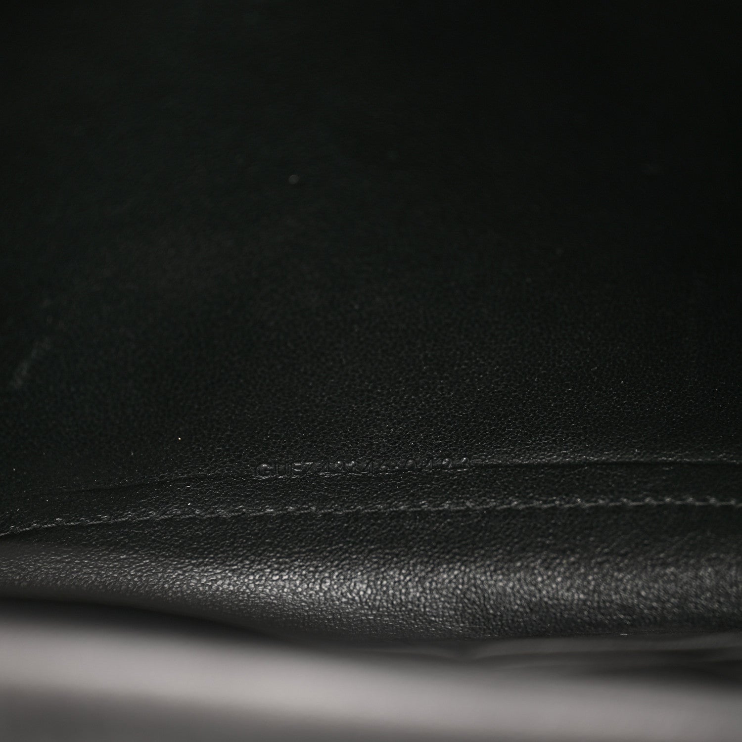 Saint Laurent Lambskin Carre Quilted Cassandre Chain Wallet Black 11 of 12