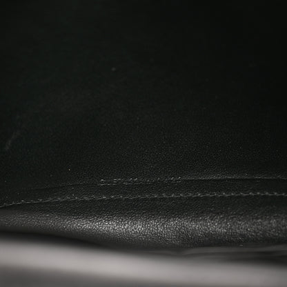 Saint Laurent Lambskin Carre Quilted Cassandre Chain Wallet Black 11 of 12