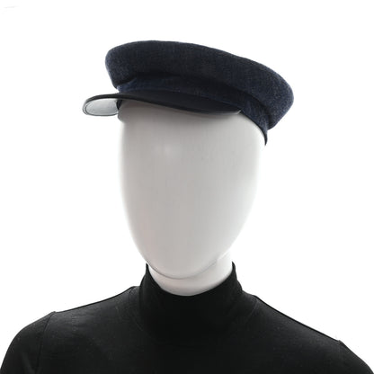 Hermes Denim Calfskin Cabourg Cap 57 Indigo 2 of 9