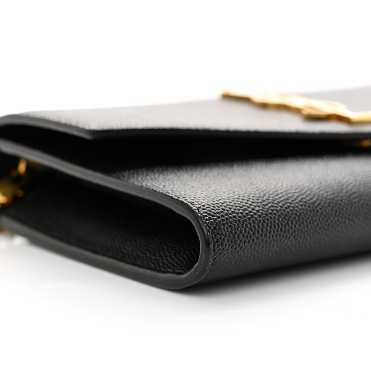 Saint Laurent Grain De Poudre Uptown Chain Wallet Black 9 of 11