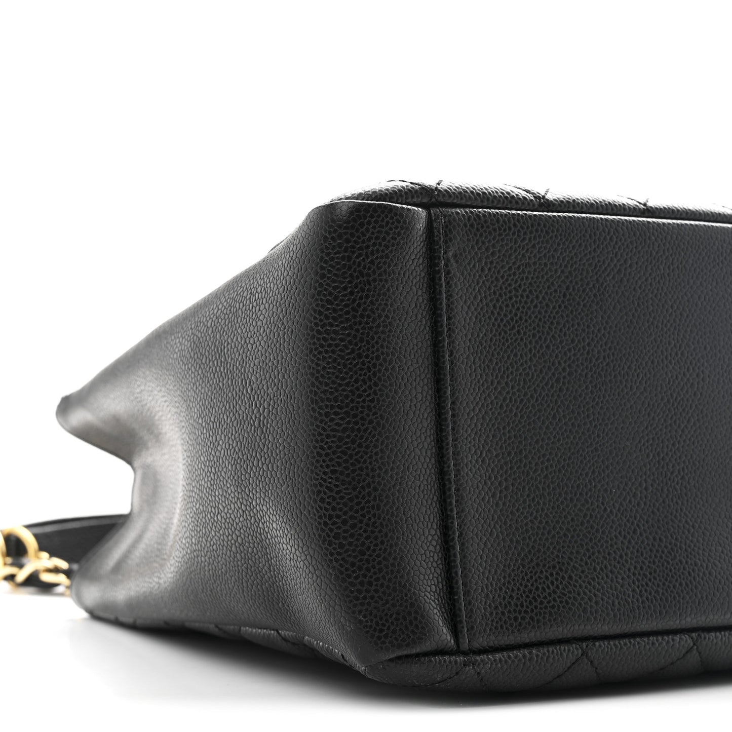 Caviar Quilted Grand Shopping Tote GST Black