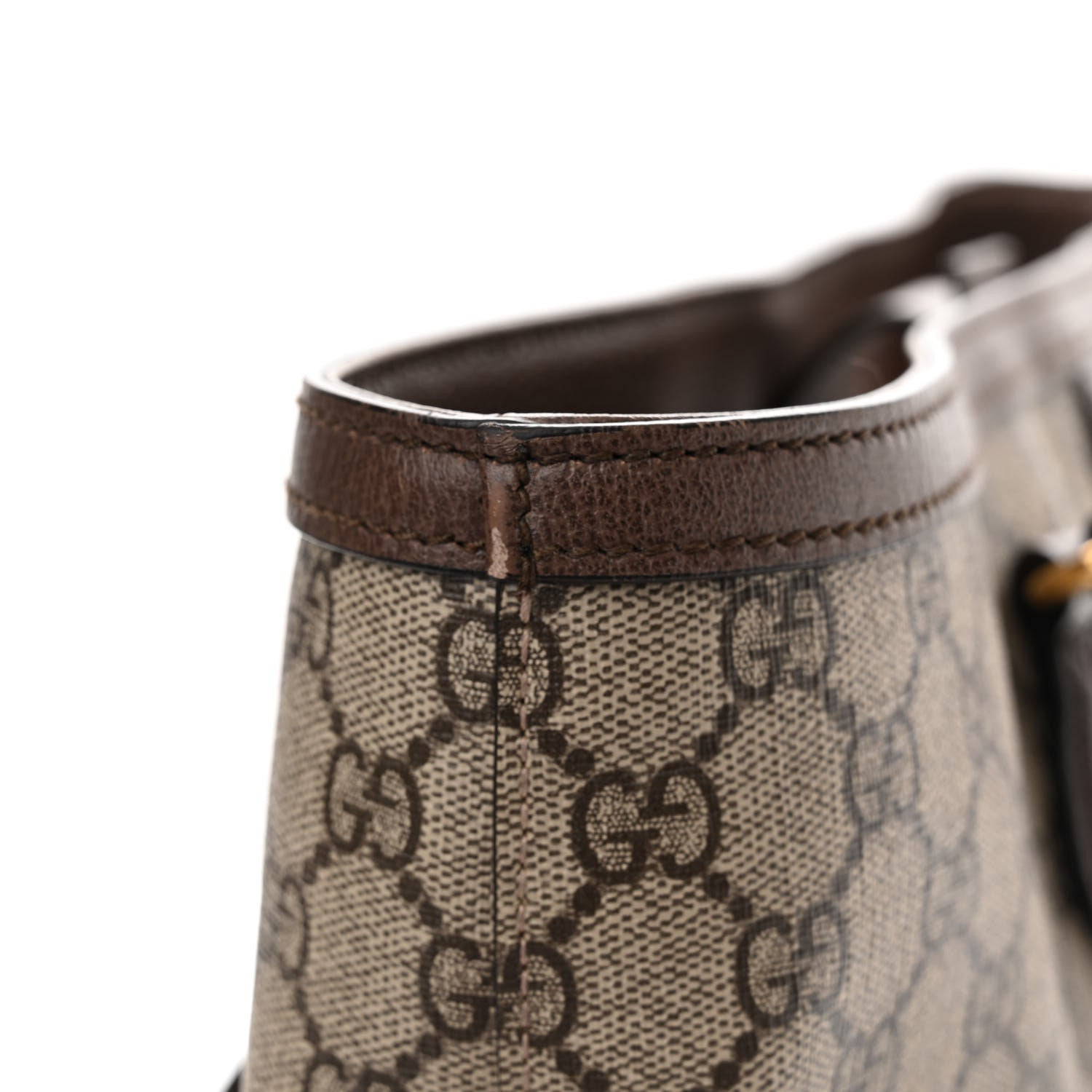 Gucci GG Supreme Monogram Medium Ophidia Shopping Tote Brown 15 of 16