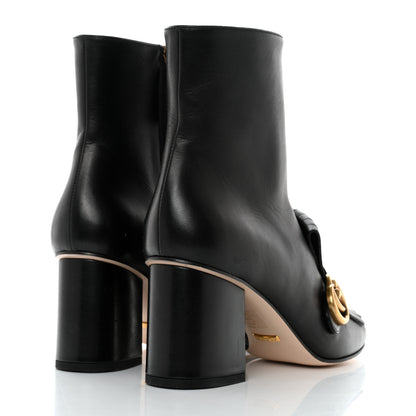 Gucci Malaga Kid GG Marmont Fringe 75mm Ankle Boots 41 Black 4 of 8