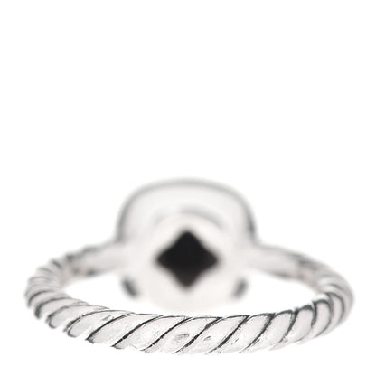 David Yurman Sterling Silver Diamond Black Onyx 4mm Albion Kids Ring 41 2 4 of 5