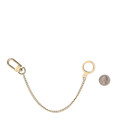 Louis Vuitton Metal Pochette Extender Key Ring Chain Gold 2 of 2