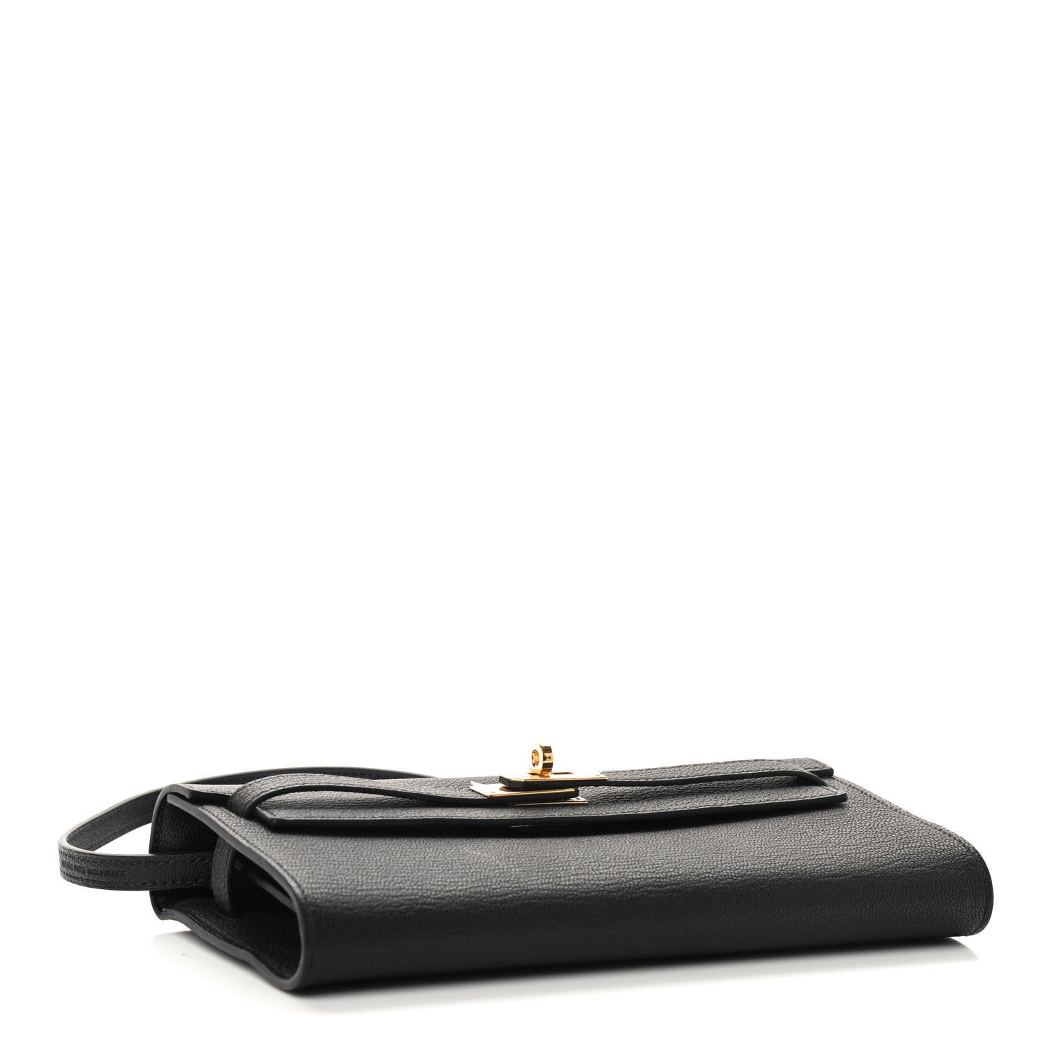 Hermes Chevre Mysore Kelly Wallet To Go Black 4 of 9