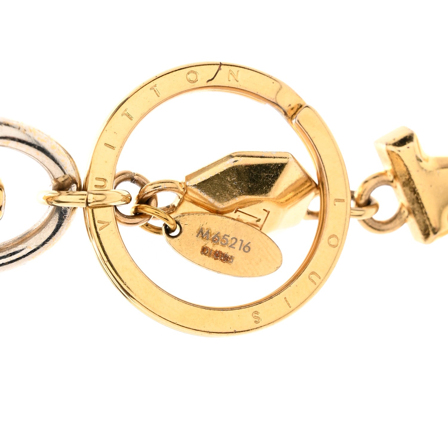 Louis Vuitton LV Facettes Bag Charm Key Holder Gold 3 of 3