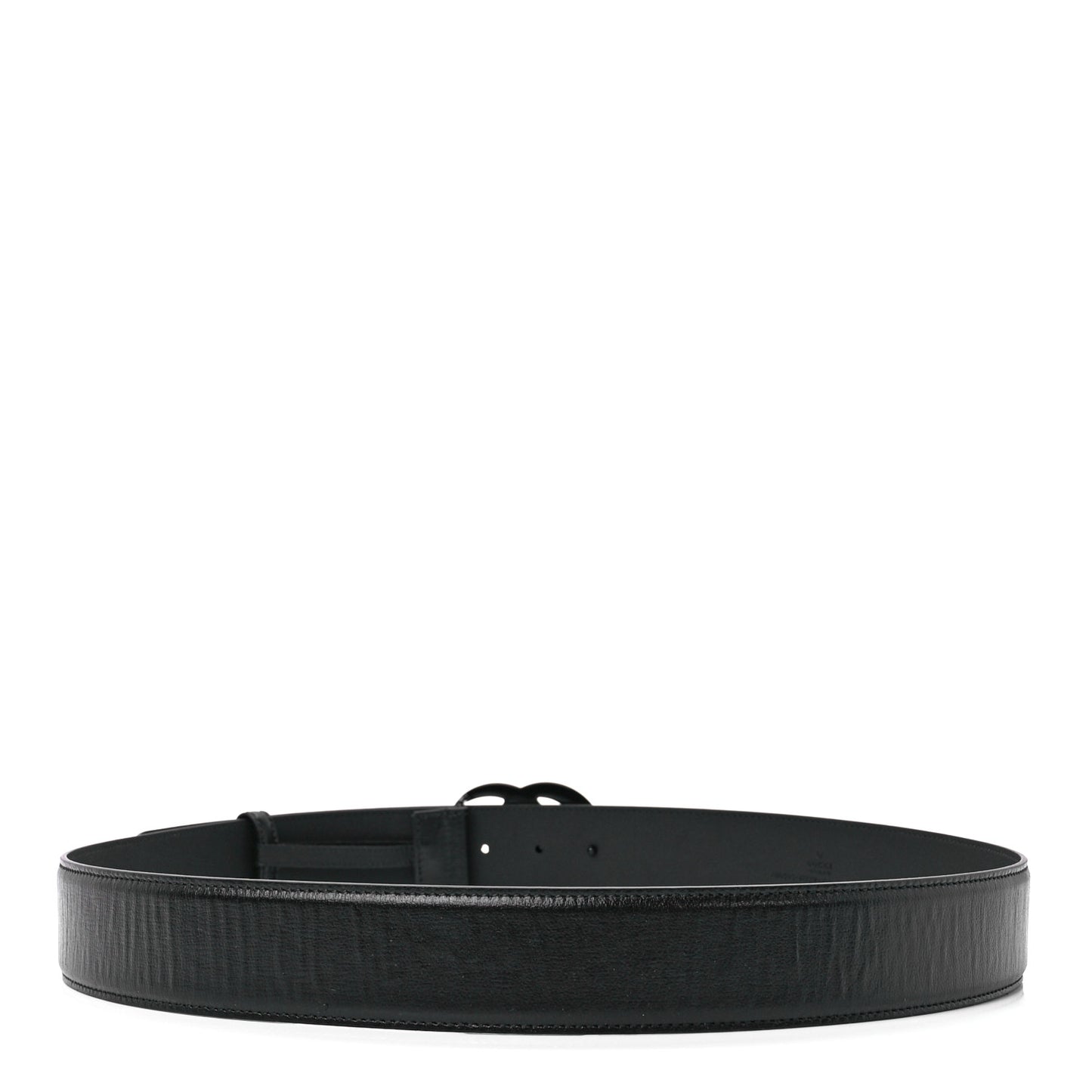 Azalea Calfskin Enamel Monochrome Double G 40mm Belt 105 42 Black