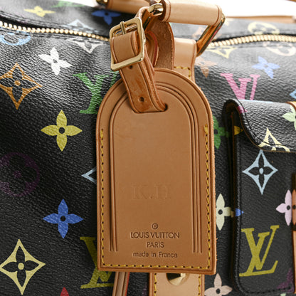 Louis Vuitton Monogram Multicolor Keepall 45 Black 10 of 15
