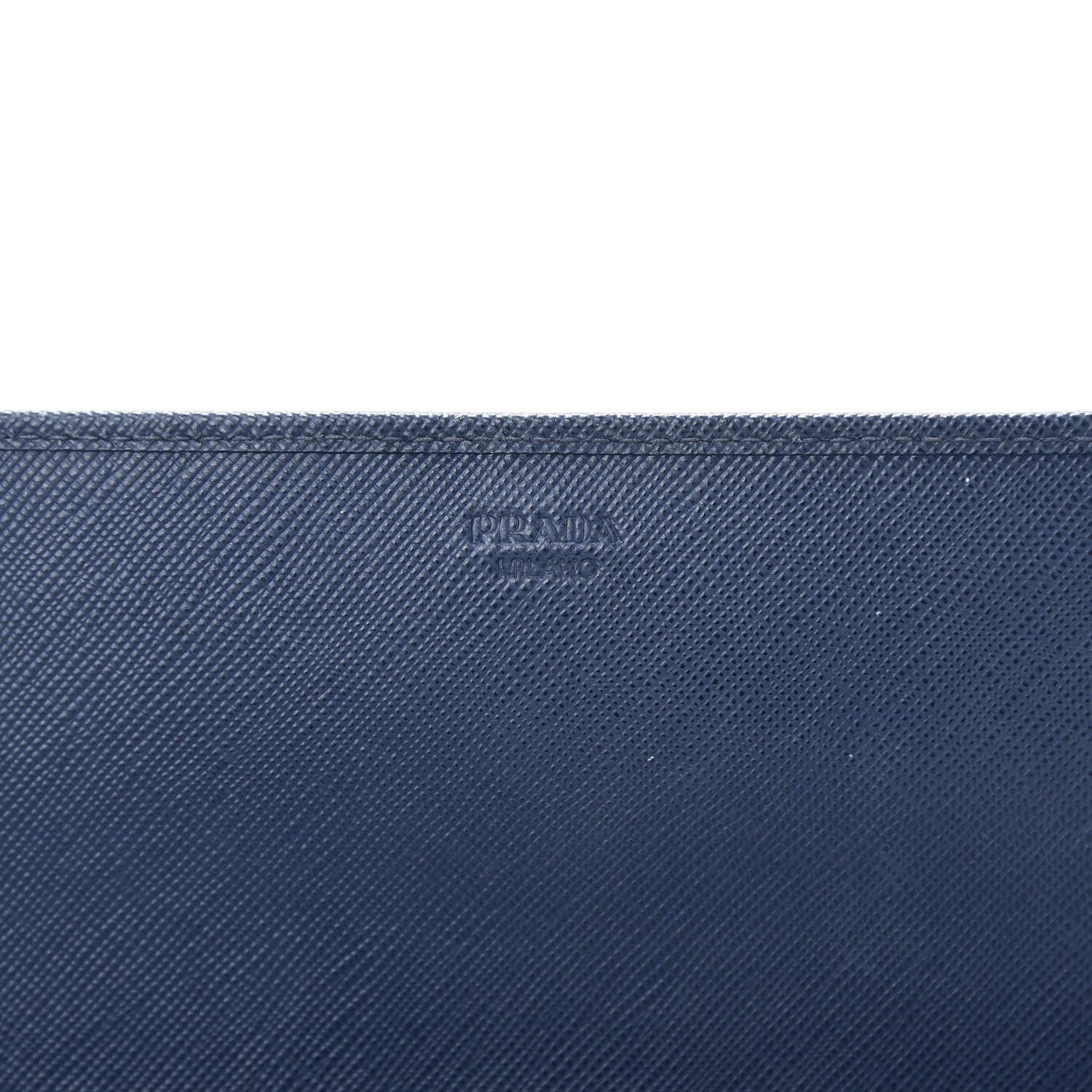 Prada Saffiano Metal Oro Chain Wallet Bleuette 6 of 15